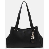 guess γυναικεία τσάντα shopper `evie charms appliquè` - hwbg9664220 μαύρο