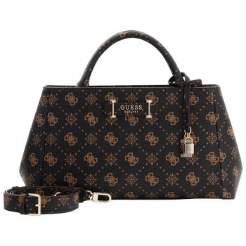 guess γυναικεία τσάντα χειρός με all-over logo print