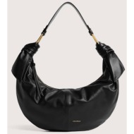 coccinelle γυναικεία δερμάτινη τσάντα ώμου `furoshiki large` - e1u1a-130101 μαύρο