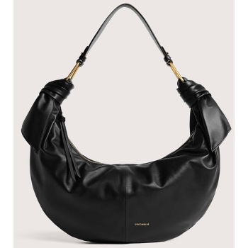 coccinelle γυναικεία δερμάτινη τσάντα ώμου `furoshiki