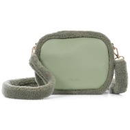 folli follie γυναικεία τσάντα crossbody `furry tales` - cb24c017ge πράσινο
