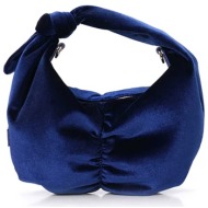 folli follie γυναικεία τσάντα hobo `evening` - eb24e009gu μπλε