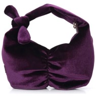 folli follie γυναικεία τσάντα hobo `evening` - eb24e009gv μοβ