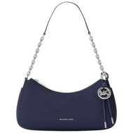 michael kors γυναικεία nubuck τσάντα hobo με all-over monogram `nolita` - 32r6sy5w6l σκούρο μπλε