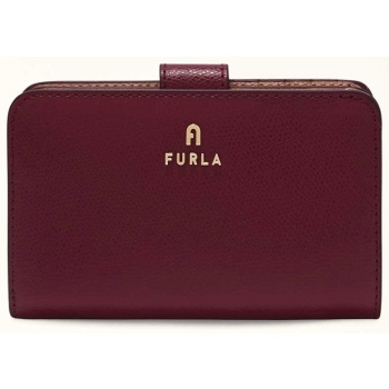 furla γυναικείο δερμάτινο πορτοφόλι μονόχρωμο `camelia