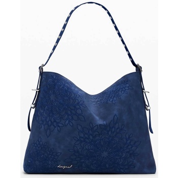 desigual γυναικεία τσάντα ώμου με faux δέρμα και ανάγλυγο