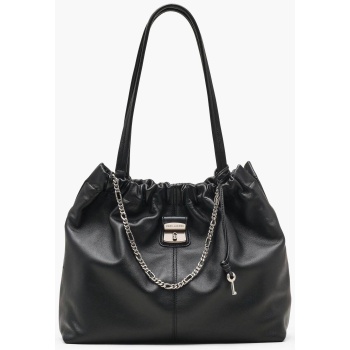 marc jacobs γυναικεία τσάντα ώμου με μεταλλικό λογότυπο