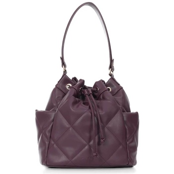 folli follie γυναικεία μεσαία καπιτονέ τσάντα ώμου/πουγκί