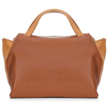 folli follie γυναικεία δερμάτινη τσάντα χειρός