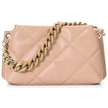 folli follie γυναικεία καπιτονέ τσάντα crossbody `hype me