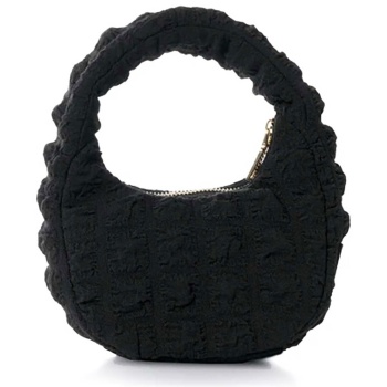 folli follie γυναικεία τσάντα καπιτονέ hobo `hype me up` 