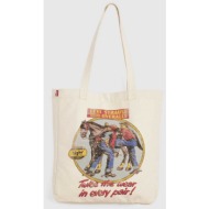 levi`s® γυναικεία τσάντα tote `everyday graphic` - 005fa0005 εκρού