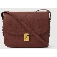 soeur γυναικεία δερμάτινη τσάντα ώμου/crossbody `bellissima maxi` - sem0945bellimax ταμπά