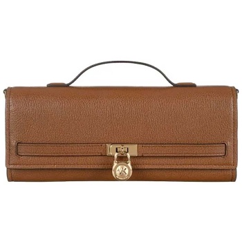 michael kors γυναικείο clutch `hamilton` - 30f5ghmc8l ταμπά