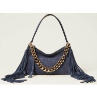 twinset γυναικεία τσάντα ώμου `liliane small` - 261tb7084 μπλε