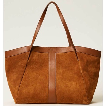 twinset γυναικεία τσάντα ώμου shopper - 261tb7100 ταμπά