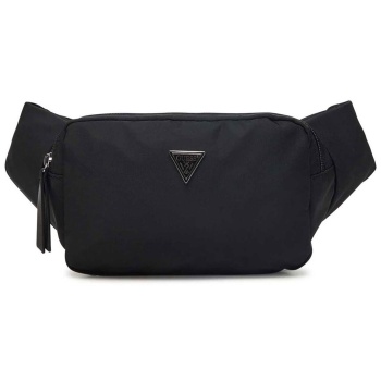 guess ανδρικό τσαντάκι μέσης με τριγωνικό λογότυπο 