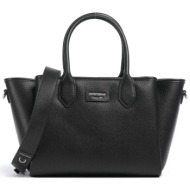 emporio armani γυναικεία τσάντα χειρός με λογότυπο - ew002329af17799 μαύρο