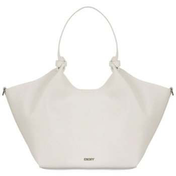 dkny γυναικεία τσάντα shopper με μεταλλικό logo `paula