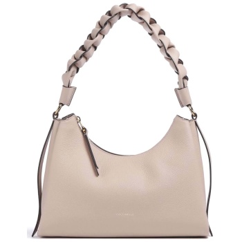 coccinelle γυναικεία δερμάτινη τσάντα ώμου `boheme small` 