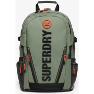 superdry unisex backpack με λογότυπο `tarp embroidered rucksack` - w9110391a πράσινο μέντας