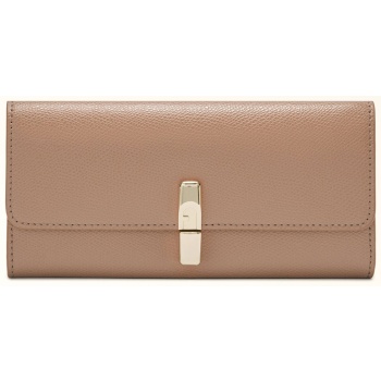 furla γυναικείο δερμάτινο πορτοφόλι μονόχρωμο `iride