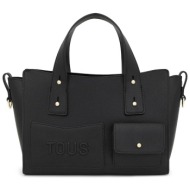tous γυναικεία τσάντα χειρός `back to basics medium` - e80124 μαύρο