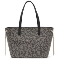 tous γυναικεία τσάντα ώμου tote `kaos icon large` - e80368 μαύρο