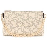 tous γυναικεία τσάντα ώμου tote `kaos icon clutch` - e80371 εκρού