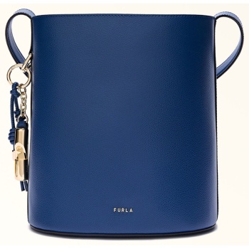 furla γυναικεία δερμάτινη τσάντα ώμου `roxie bucket s` 