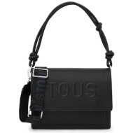 tous γυναικεία τσάντα ώμου `la rue new audree crossbody medium` - e80554 μαύρο