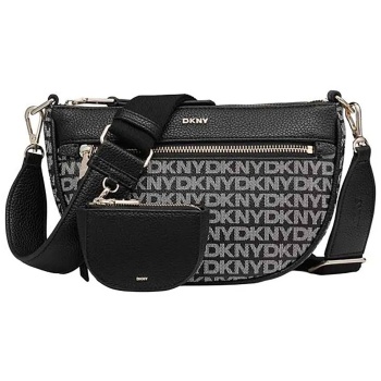 dkny γυναικεία τσάντα crossbody με all-over logo print