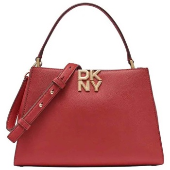 dkny γυναικεία τσάντα χειρός με μεταλλικό λογότυπο `foster`