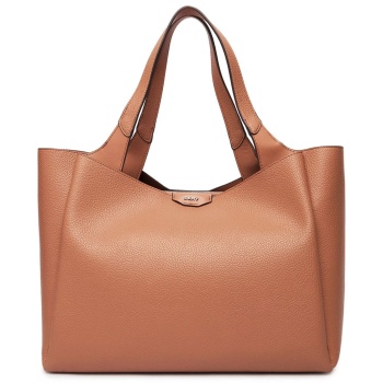 dkny γυναικεία τσάντα tote με μεταλικό λογότυπο `willa` 