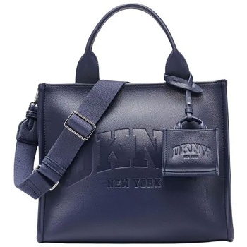 dkny γυναικεία τσάντα χειρός με ανάγλυφο λογότυπο `hadlee`