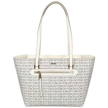 dkny γυναικεία τσάντα ώμου με all-over logo `bryant` 