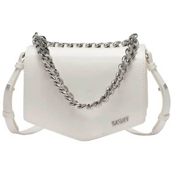 dkny γυναικεία τσάντα crossbody με μεταλλικό λογότυπο