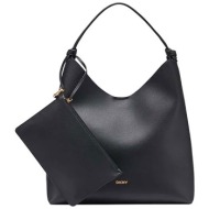 dkny γυναικεία τσάντα ώμου hobo `paula` - r54cao07 μαύρο