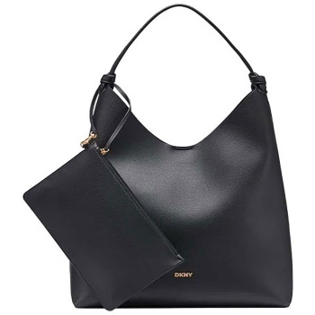 dkny γυναικεία τσάντα ώμου hobo `paula` - r54cao07 μαύρο