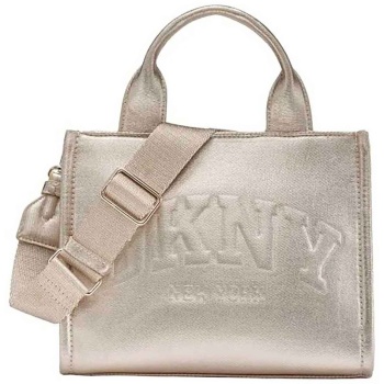 dkny γυναικεία τσάντα tote με ανάγλυφο λογότυπο `nicole` 