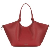 dkny γυναικεία τσάντα χειρός μονόχρωμη `paula` - r42bae49 κόκκινο