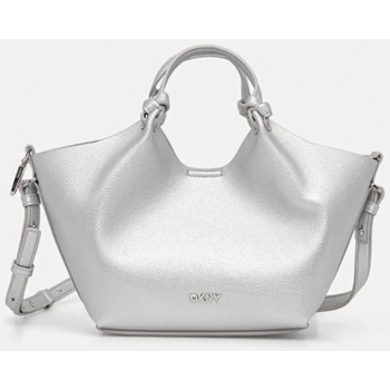 dkny γυναικεία τσάντα χειρός με μεταλικό λογότυπο `paula` 