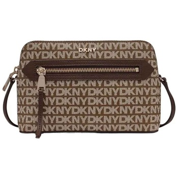 dkny γυναικεία τσάντα crossbody με all-over logo print
