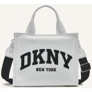 dkny γυναικεία τσάντα χειρός tote `hadlee small` - r41aoc80 υπόλευκο