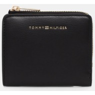 tommy hilfiger γυναικείο πορτοφόλι με λογότυπο - aw0aw18124 μαύρο