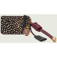 tommy hilfiger γυναικείο τσαντάκι χειρός με animal print - aw0aw18301 ασπρόμαυρο