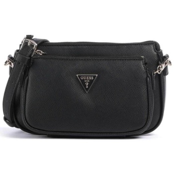 guess γυναικεία τσάντα ώμου με faux leather και λογότυπο