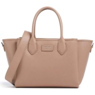 emporio armani γυναικεία τσάντα χειρός με λογότυπο - ew002329af17799 μπεζ