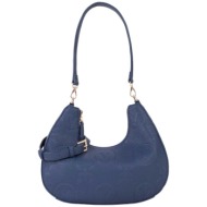 valentino γυναικεία τσάντα ώμου hobo `samba re` - 73lvbs8zg08/sam μπλε σκούρο