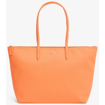 lacoste γυναικεία τσάντα tote πικέ με λογότυπο `large